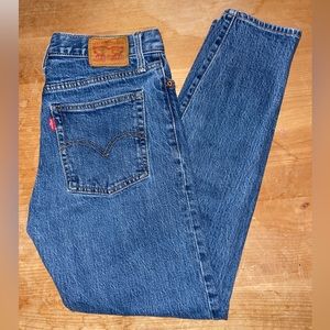 Retro Levi high waisted 4 button straight leg jean
